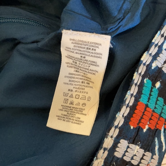 NWT Free People Embroidered Mini Skirt - Picture 6 of 6